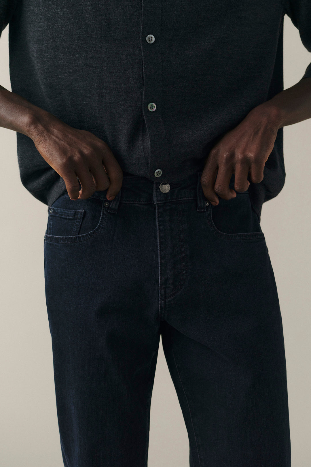 ORD Men's Straight jeans in Drive All Night, detail view