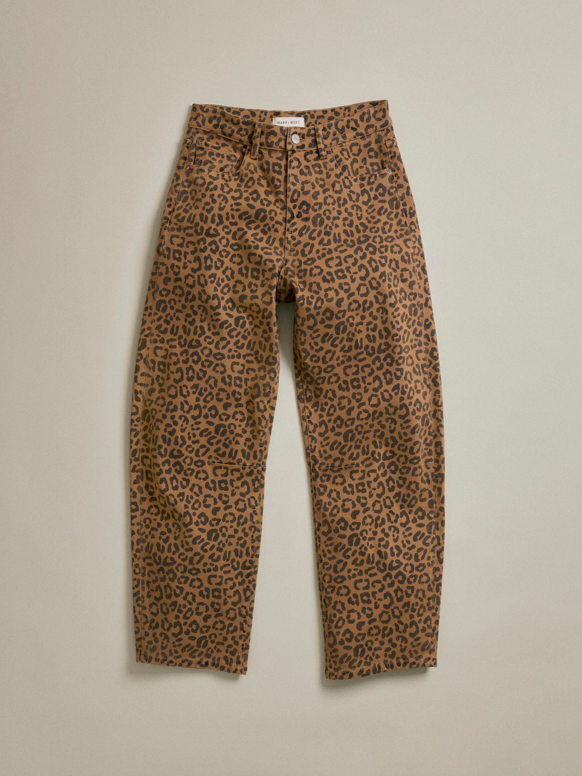 BNA PLUS - SOFT CURVE BARREL TWILL PANTS | LEOPARD