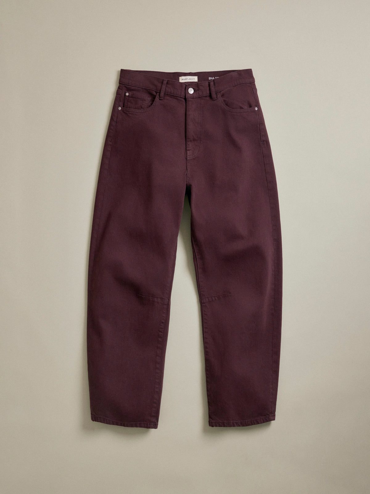 BNA - SOFT CURVE BARREL JEANS | GARNET