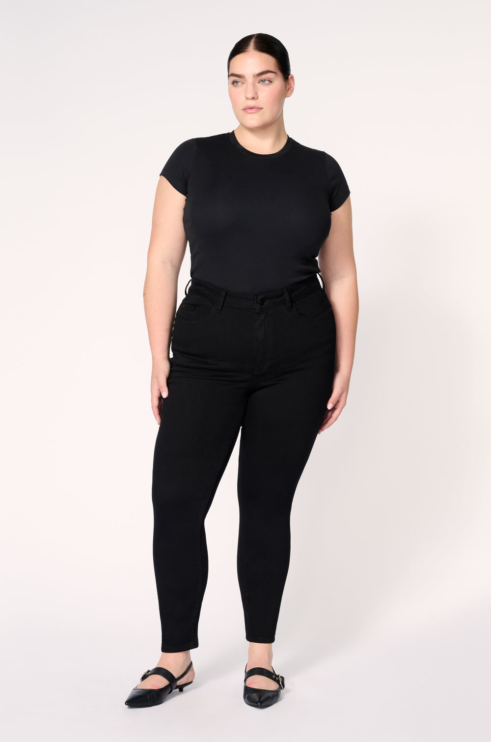 MXP Plus High Rise Jeans - Black High-Rise Skinny Jeans 14W-24W