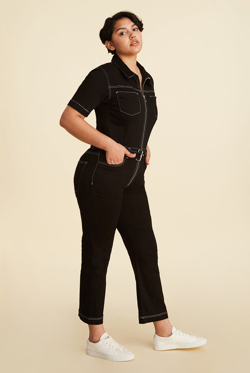 PVG - WIDE LEG JUMPSUIT | BLACK