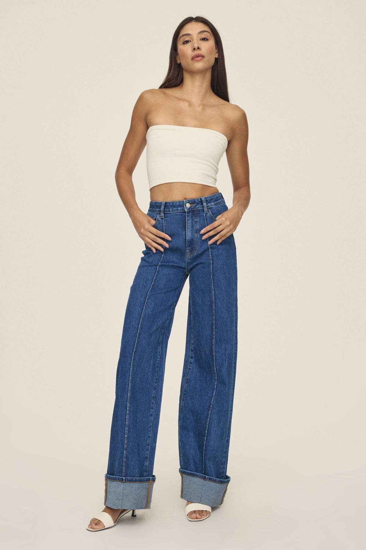 NCE - WIDE LEG JEANS | CUFF IT