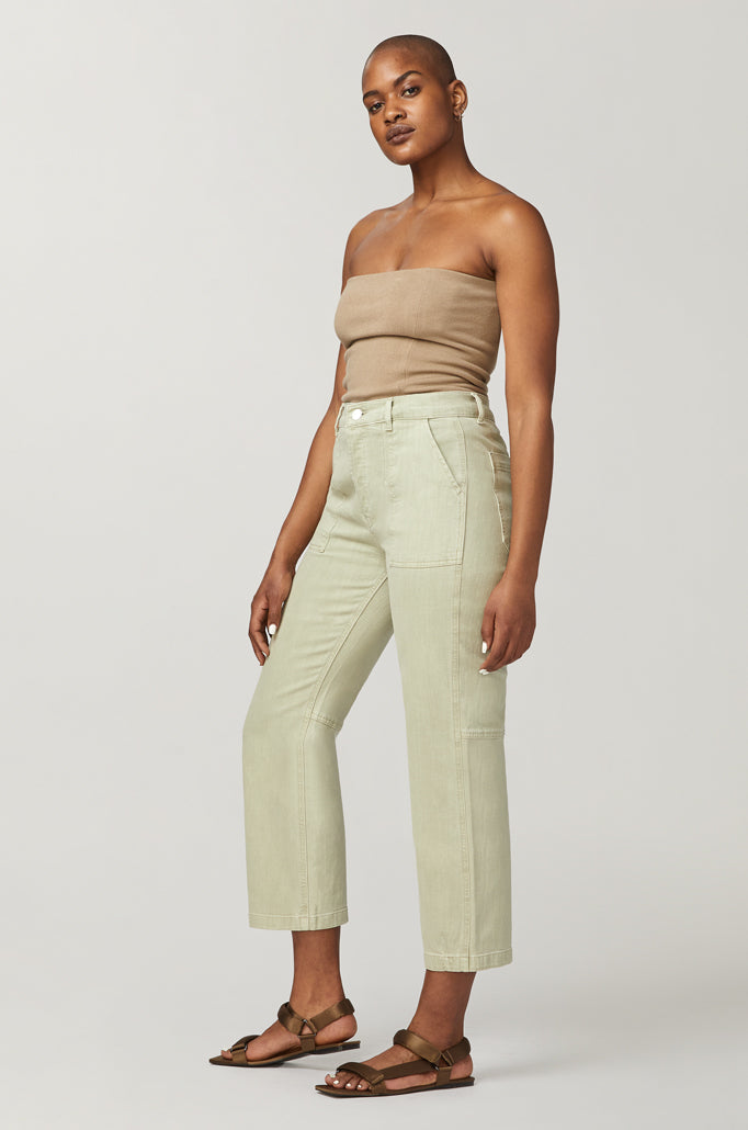 ASE UTILITY - HIGH RISE STRAIGHT JEANS | QUARRY