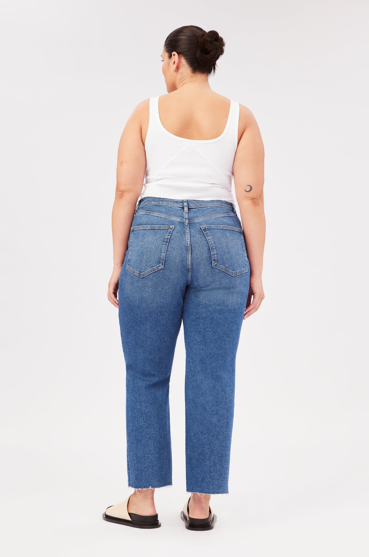 ASE PLUS - HIGH RISE STRAIGHT JEANS | CRANES | Warp + Weft