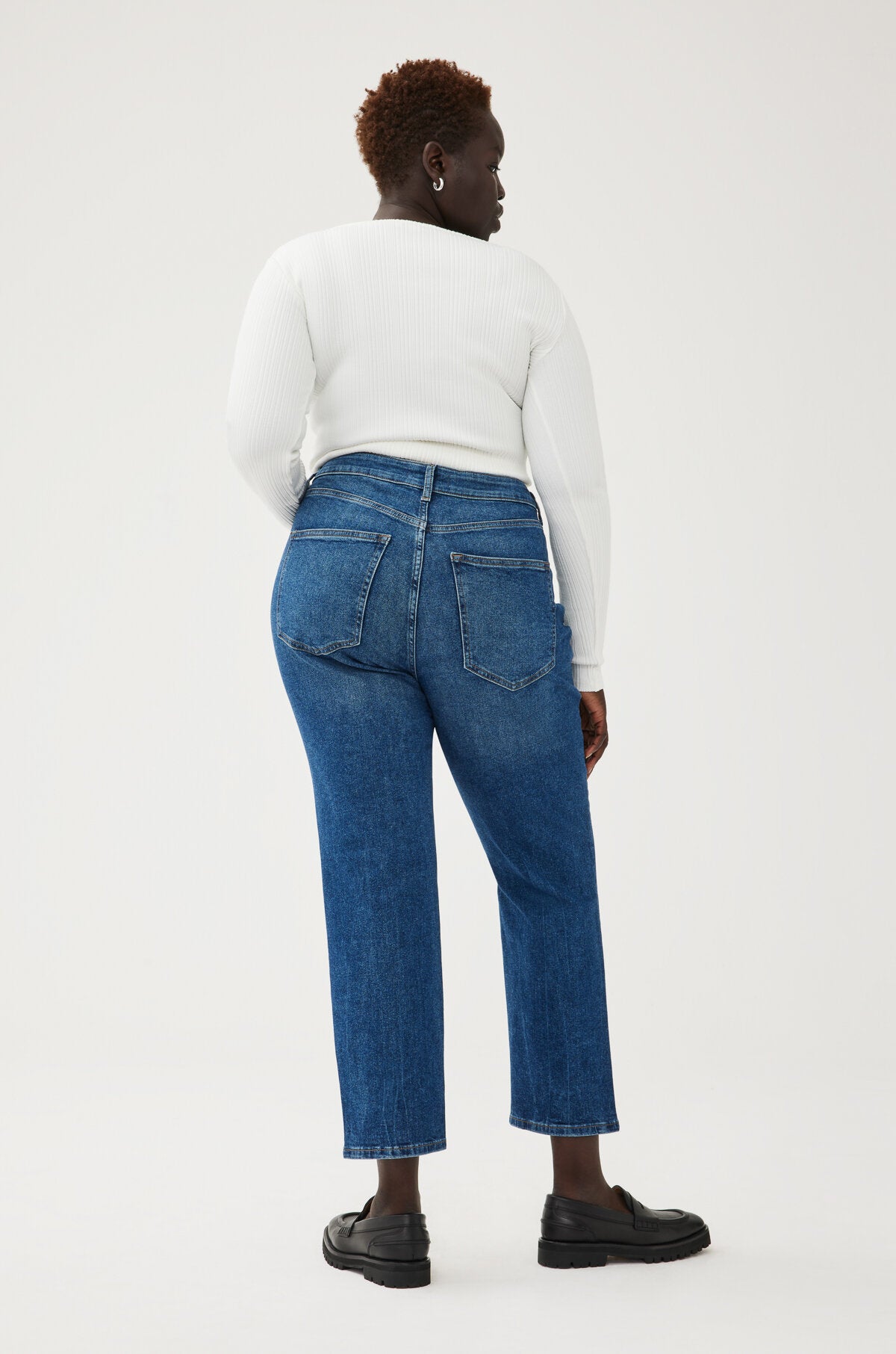 ASE PLUS - HIGH RISE STRAIGHT JEANS | CRANES | Warp + Weft