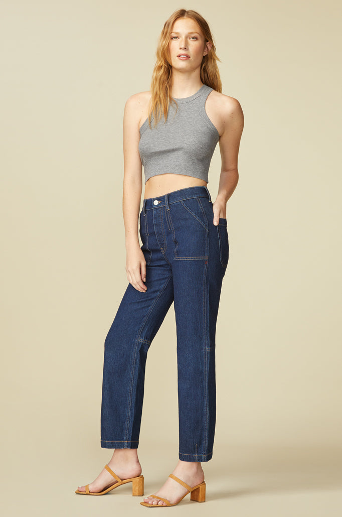 ASE UTILITY - HIGH RISE STRAIGHT JEANS | AUDEN