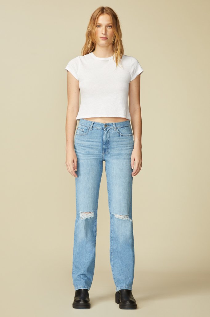 EZE - 90'S HIGH RISE LOOSE STRAIGHT JEANS | BRYNN