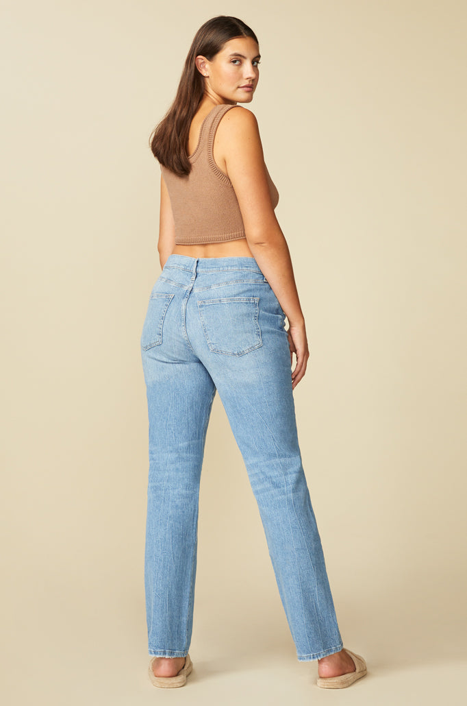 EZE - 90'S HIGH RISE LOOSE STRAIGHT JEANS | BRYNN