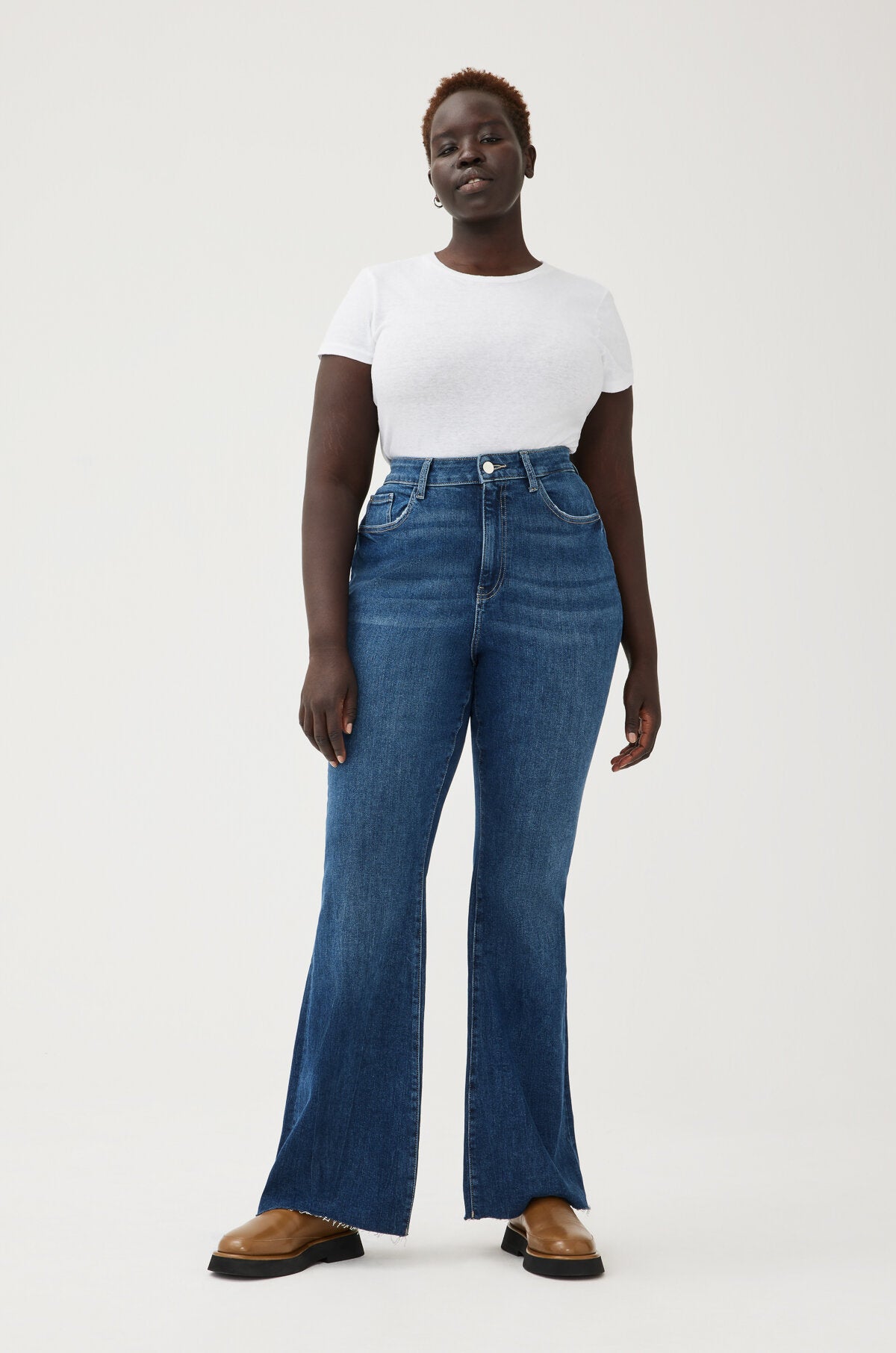 Warp + Weft Well MIA Plus High Rise Flare Jeans - Well