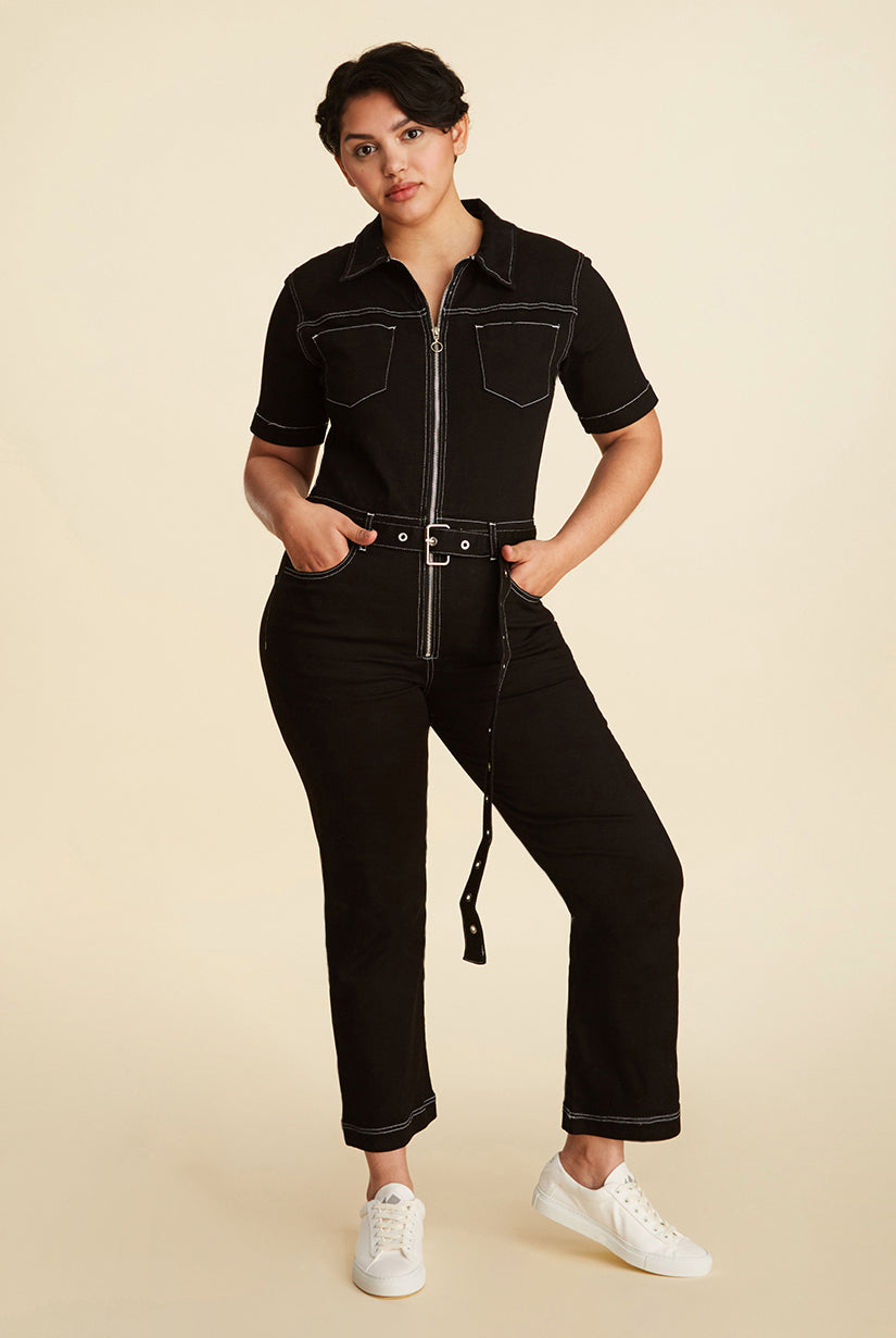 PVG - WIDE LEG JUMPSUIT | BLACK